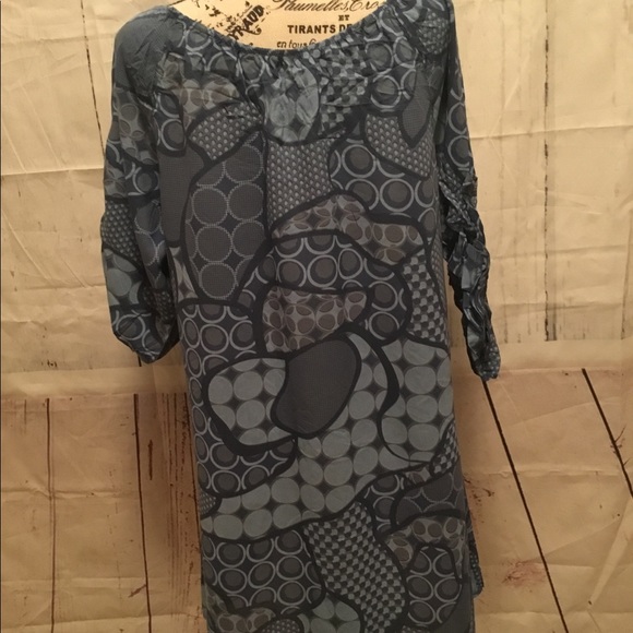 Italy 🌸SOLD🌸 Moda Women’s Blue Dress - Picture 3 of 7